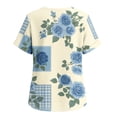thumbnail image 5 of Enjoytime Short Sleeve Tops for Women Print Button Down Square Neck Casual Shirts Summer Plus Size Womens Clothing, 5 of 8