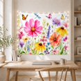 thumbnail image 5 of Watercolor Wildflower Meadow with Dragonflies and Butterflies, Serene Watercolor for Garden Lovers, Floral Botanical Wall Art, Birthday Gift, Tapestry Wall Hanging for Bedroom and Living Room, 5 of 7