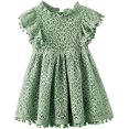 thumbnail image 1 of Flower Girl Dress Party Dress Flower Girl Dress (3T, Flutter Sage), 1 of 2