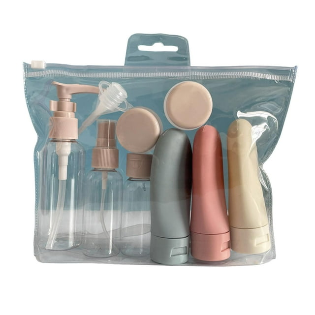 Juego de Botellas de Viaje Yuyangstore A Prueba de Fugas Recargables Rosado