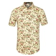 thumbnail image 1 of CamiHawaiaDe PlaEstampado Floral Con Botones ManCorCamiDe Verano PaHombres Amarillo 44, 1 of 7