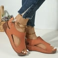 thumbnail image 4 of Mostsola Orthotic Wedge Sandals for Women with Arch Support Opoen Toe Cutout Slingback Sandals, 4 of 9