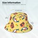 thumbnail image 3 of Balery Pineapples Sharks In Hawaiian Sombreros para el sol para hombre y mujer, sombrero de pescador con UPF 50+, 3 of 6