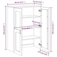 thumbnail image 4 of vidaXL Top for Highboard VIKEN Anthracite Grey Engineered Wood, 4 of 5