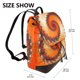 thumbnail image 2 of Balery Orange Rotating Mochila de Cuero para Mujeres, Gran Capacidad, Bolsa de Viaje Multifuncional, Mochila de Cuero y Bolsa de Hombro para Mujeres, 2 of 4