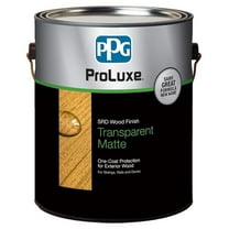 PPG ProLuxe SRD Wood Finish - 1 Gallon Butternut - Transparent Matte Exterior Wood Stain & Protector