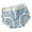 Blue, variant on Matoen Women's Comfort Sporty Cotton Solid Panties Ladies Mid Waist Breathable Briefs Underwear