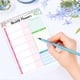 thumbnail image 3 of Bloc de notas con lista de tareas pendientes: Bloc de notas con planificador diario encuadernado en espiral, sin fecha, 52 hojas desprendibles, Bloc de notas con planificador semanal de 7" x 10",, 3 of 5