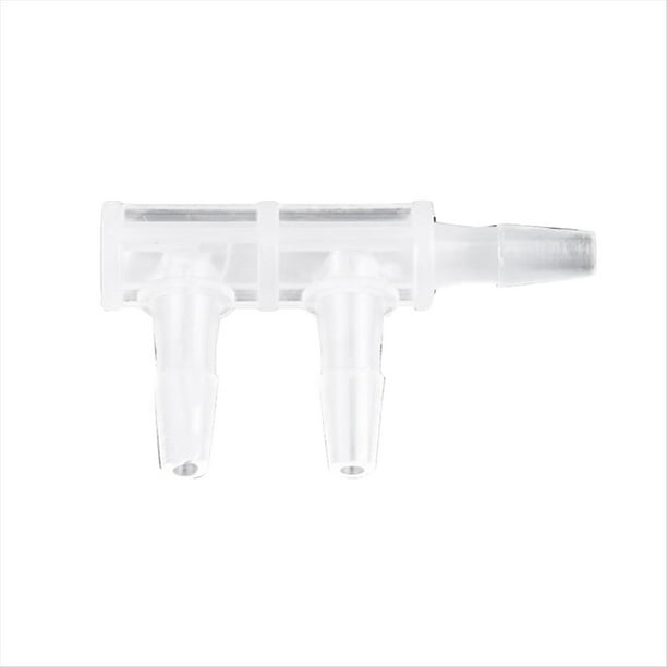 30 Conectores Tipo F de Vías, Lado PP, 2,4 mm, para Tubería de Agua, Manguera para Acuario, Separador de Agua Pagoda.