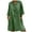 Green, variant on Brilliant Womens Dresses Scoop Fashion Women Loose V-Neck Solid 3/4 Sleeve Cotton and Linen Dress