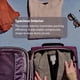 thumbnail image 4 of Travelpro Tourlite Softside 21-Inch Carry-On, Expandable Luggage with 4 Spinner Wheels, Lightweight Suitcase, Deep Purple, 4 of 9