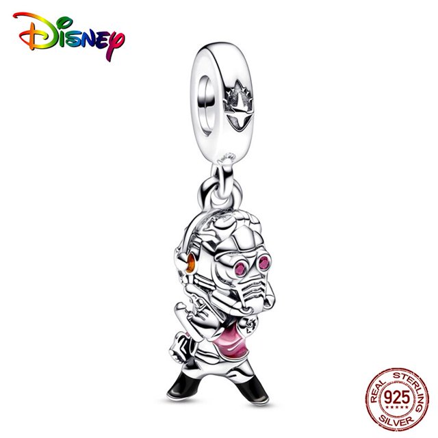 Disney Real 925 Sterling Silver Winnie the Pooh Dumbo Charms Beads Fit Pandora 925 Original Bracelets Fine DIY Birthday Jewelry Gao Jinjia LED