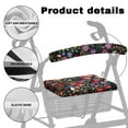 thumbnail image 6 of COEQINE Mushroom Rollator Seat Back Cover Universal Rollator Walker Seat and Backrest Covers Universal Soft Rollator Accessories Walker Seat Set 2 Pack Covers for Ladies, 6 of 7