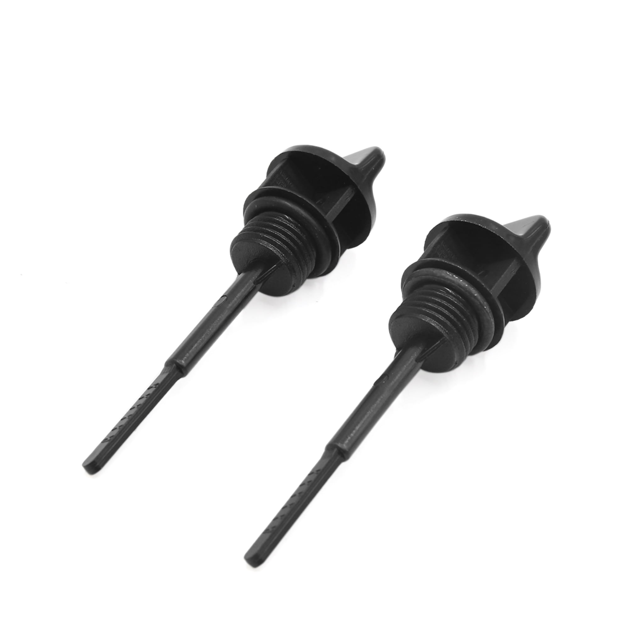 Unique Bargains 2pcs Black Plastic Motorcycle Engine Oil Tank Level Gauge Dipstick for GY6 125