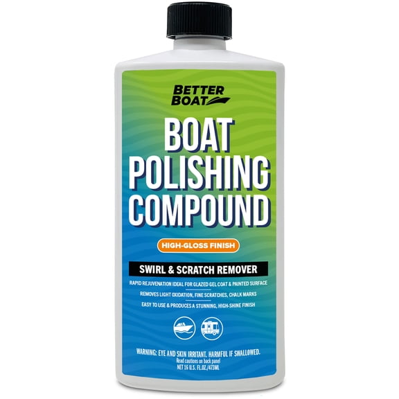 Better Boat Gelcoat Polishing Compound for Fiberglass, Wax-Free, 16 oz