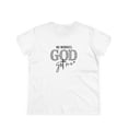 thumbnail image 3 of God Got Me Womens T-Shirt Comfortable Crew Neck Casual Cotton Blend Short Sleeves Soft Breathable Top Womenswear T-shirt Summer Spring Streetwear Fabric, 3 of 7