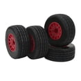 thumbnail image 3 of Pneus de Camion de Course Courte RC, RC Roue de Camion Texture Inégale pour le Remplacement Rouge, 3 of 8