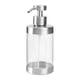 thumbnail image 1 of Dispensador de jabón líquido espumoso de acero inoxidable 304 y acrílico, manual, transparente, para encimeras de cocina y baño., 1 of 7