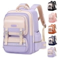 thumbnail image 2 of FUZHIQ School Backpack for 3rd 4th 5th 6th Grade, Multi Compartment Bookbag with Buckle Straps & Reflective Strip, Large Capacity Spine Protection Elementary Backpack, Black, 2 of 3