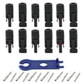 thumbnail image 2 of 12PCS Solar Photovoltaic Solar Photovoltaic Connector, Solar Panel Cable Connector Connector IP67 Solar Connector Kit Copper Tinned Pins Male Female Connector Kit for Solar Power, 2 of 7