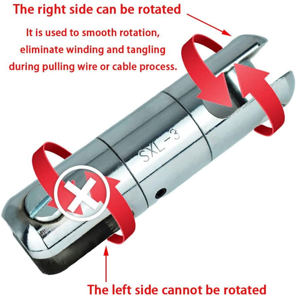 Cable Pulling Swivel Wire Bearing Breakaway Swivel 5 Ton 1Pcs