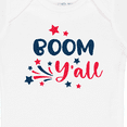 thumbnail image 4 of Inktastic 4th of July Boom Y'all with Red White and Blue Stars Boys or Girls Baby Bodysuit, 4 of 5