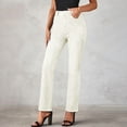 thumbnail image 2 of High Waisted Jeans for Women Stretch Straight Leg Denim Pants Casual Washed Denim Jeans with Pockets Petite Fashion Pants, 2 of 8