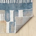 thumbnail image 6 of Ox Bay Wesley 7'9" x 9'9", Blue/Beige Stripe Washable Indoor Area Rug by Evette Rios, 6 of 8
