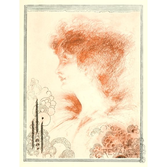 The Studio 1898 Rejane Canvas Art - Aubrey Beardsley (18 x 24)