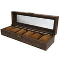 thumbnail image 4 of ANGGREK 6 Grids Watch Display Box Portable Wooden Watch Storage Box Holder Jewelry Gift Case,Watch Box,6 Grids Watch Box, 4 of 8