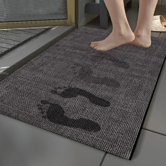 Sokhug Front Door Mat Indoor, Ultra Non Slip Rubber Backed Dirt Trapper, Low Profile Thin washable, Easy Clean Entry Entryway Rug Door Mat Indoor Entrance
