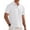 White, variant on Dwelliawo Men's Casual Polo Shirt Summer Short Sleeve Vacation Button Beach Knit Stretchy Golf Shirts Wine M