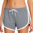 thumbnail image 4 of KPOPLK Athletic Shorts for Women S-3XL Summer High Waisted Workout Shorts Dolphin Running Shorts Tennis with Zip Pocket Size XXXL,Grey, 4 of 6