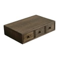 thumbnail image 4 of DOLITY Wooden Desktop Organizer Creative Monitor Stand Riser for Desk Office Indoor 3 Drawer, 4 of 9