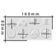 thumbnail image 1 of Molde De Silicona Para Colgante De Trébol De Molde De Epoxi Diy Eigraketly HA022636-00, 1 of 7
