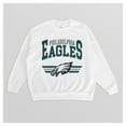 thumbnail image 4 of Women's Gameday Couture  White Philadelphia Eagles Swift Strike Premium Oversized Fleece Pullover Sweatshirt, 4 of 4