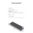 thumbnail image 4 of New M.2-11 Radiator Solid State Drive M2 Cooling Hard Drive 2280 SSD Dedicated Hard Drive Radiator Desktop,1 x Solid state heat sink,Grey, 4 of 8