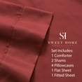 thumbnail image 4 of Luxury 9 Piece Pinch Pleat Pintuck Comforter and Sheets Bed in a Bag Set, 4 of 4