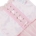 thumbnail image 3 of JGGSPWM Women's Halter Mesh Corset Crop Top, Ruched Asymmetrical Hem Sexy Lace-Up Bustier Going Out Party Tops Pink S, 3 of 8