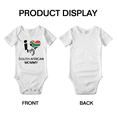 thumbnail image 3 of I Heart My South African Mommy South Africa Love Flag Baby Clothes (White, 12-18 Months), 3 of 5