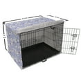 thumbnail image 6 of Floral Dog Crate Cover, Japanese Flowers Sakura Blossoms and Ladybugs on Soft Toned Background, Easy to Use Pet Kennel Cover Small Dogs Puppies Kittens, 7 Sizes, Pale Ceil Blue White, by Ambesonne, 6 of 6