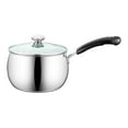 thumbnail image 4 of Tongina Saucepan with Glass Lid with Handles Cookware Soup Pots Small Milk Pot Sauce Pan for Camping Home Restaurant Noodles Stovetop 22cmx12cm, 4 of 8