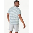 thumbnail image 3 of Free Assembly Men's Variegated Stripe Pocket Tee with Short Sleeves, 3 of 6