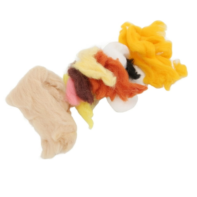 Needle Felt Kit, Educational Interesting Cute Bear Style Wool Felt Kit Simple Operation For Household For Handicrafts For Art Project