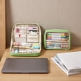 thumbnail image 5 of Multi-layer Transparent Pencil Pouch, Large Capacity Cloth Makeup Brush Bag, Multifunctional Stationery Storage Bag for Home Office Travel Hotel Daily Use, 5 of 6