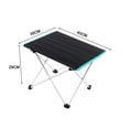 thumbnail image 3 of Mesa plegable para acampar, mesa de playa plegable, portátil, multifunción para exteriores, 3 of 7