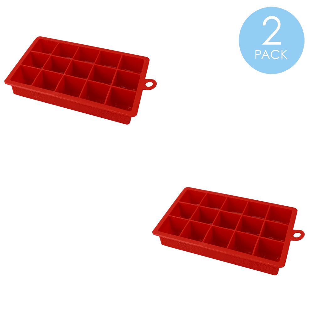 Silicone Ice Cube Tray Red