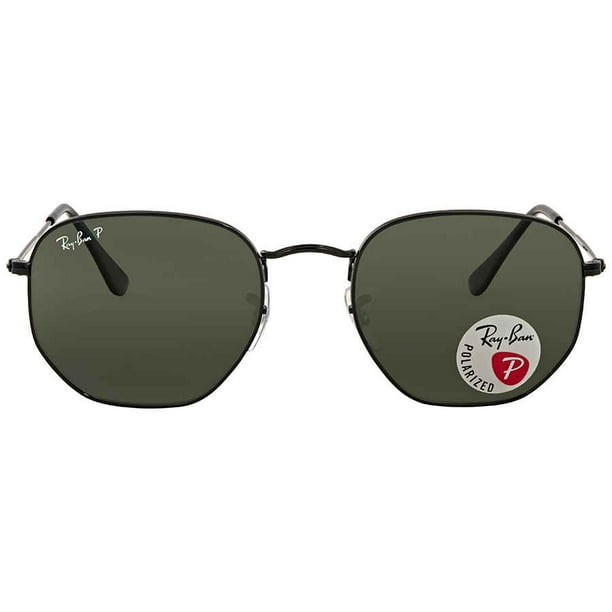 RayBan Ray Ban Hexagonal Polarized Green Classic G15 Sunglasses RB3548N 002/58 54 Walmart