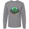 thumbnail image 3 of Inktastic Spaceship Funny Alien Outer Space Long Sleeve T-Shirt, 3 of 5