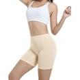 thumbnail image 3 of INNERSY Women's Slip Shorts 4 Pack - 6.7" Inseam, Stretchy & Smooth Under Clothing(XL,Light brown), 3 of 8